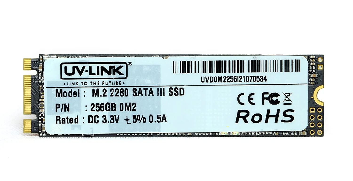 UV-LINK M.2 SATA III SSD, 256 GB