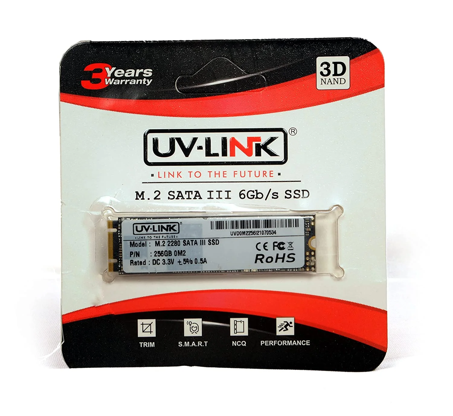 UV-LINK M.2 SATA III SSD, 256 GB - Image 2