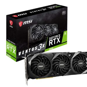 MSI GeForce RTX 3090 Ventus 3X 24G OC I 24GB GDDR6X Gaming Graphic Card