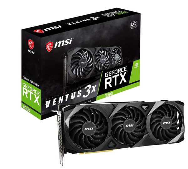 MSI GeForce RTX 3090 Ventus 3X 24G OC I 24GB GDDR6X Gaming Graphic Card
